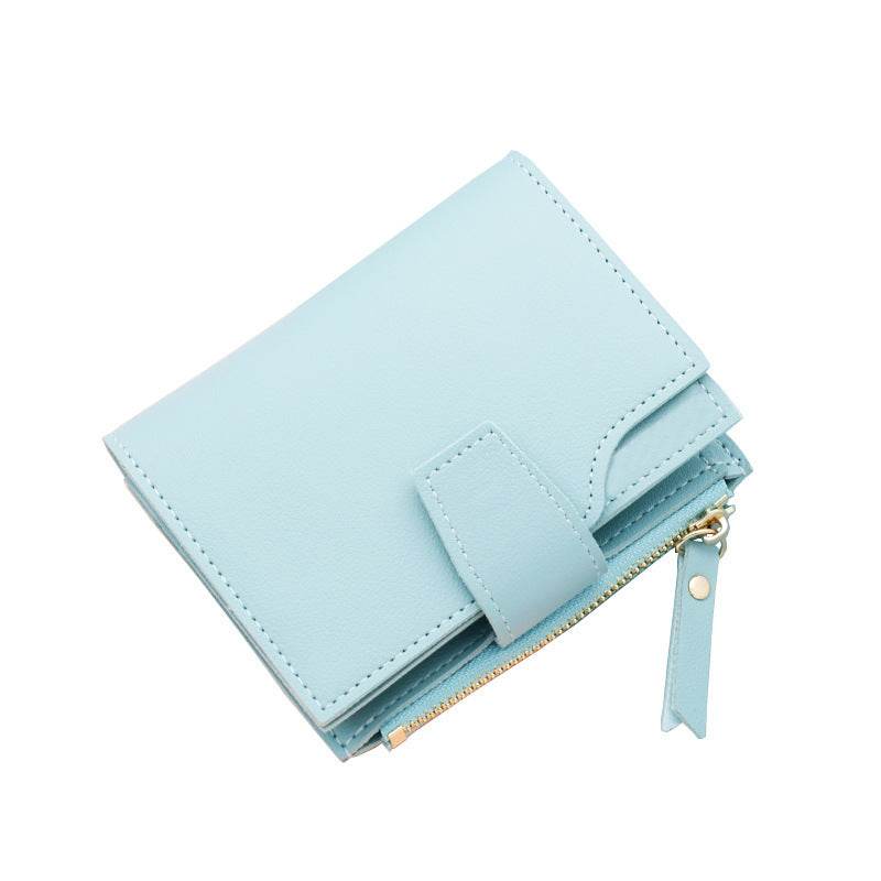 Short Multiple Card Slots Women's Wallet With Zipper - MYLUXURY LANE ENTERPRISE