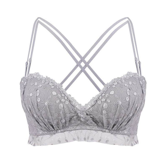 Lace floral palm cup beauty back bra - MYLUXURY LANE ENTERPRISE
