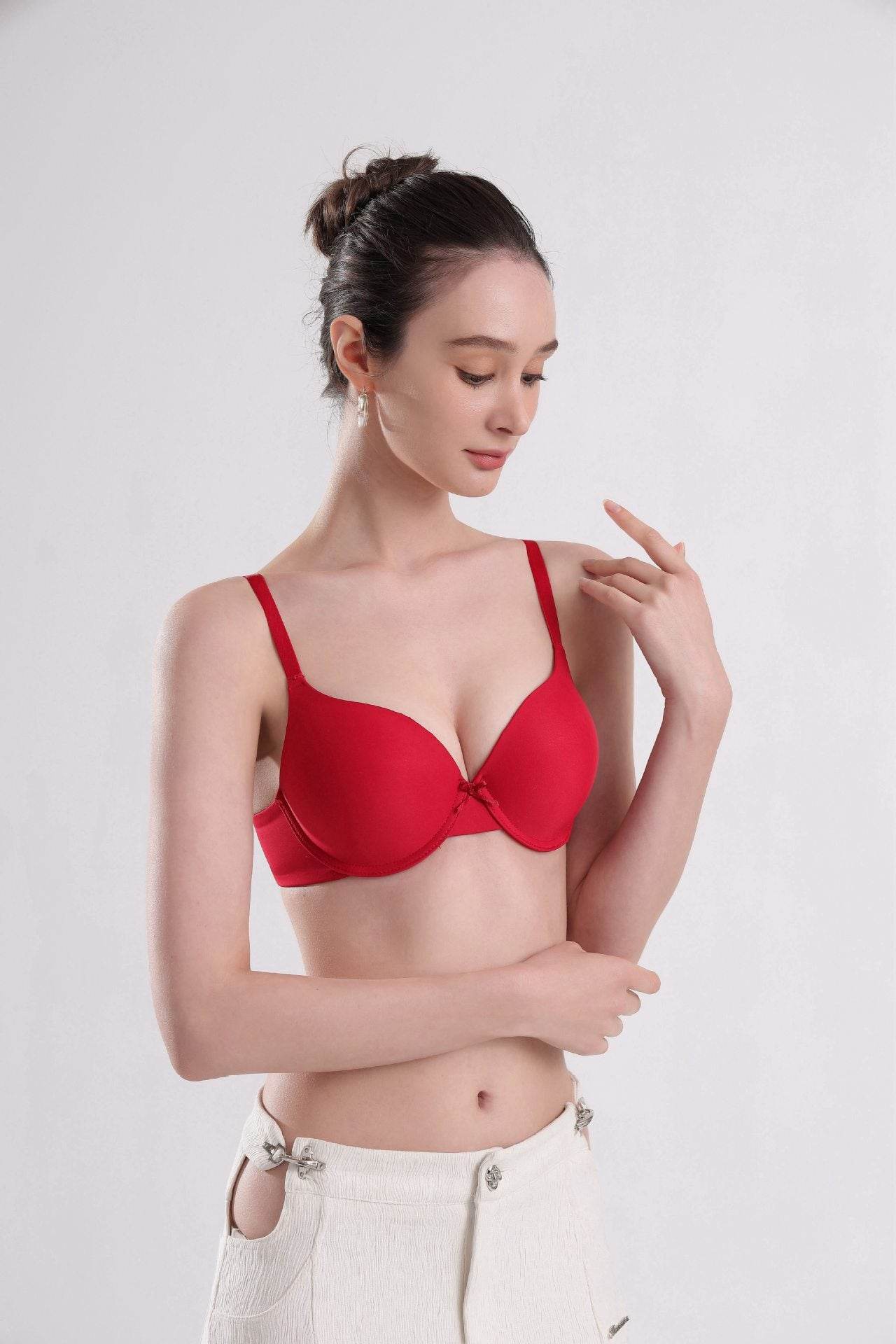 Women's Underwear French Hook And Eye Closure With Steel Ring Gathering Bra - MYLUXURY LANE ENTERPRISE