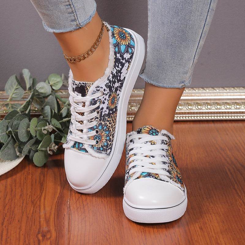 Versatile Flat Bottomed Student Lace Up Canvas Shoes - MYLUXURY LANE ENTERPRISE