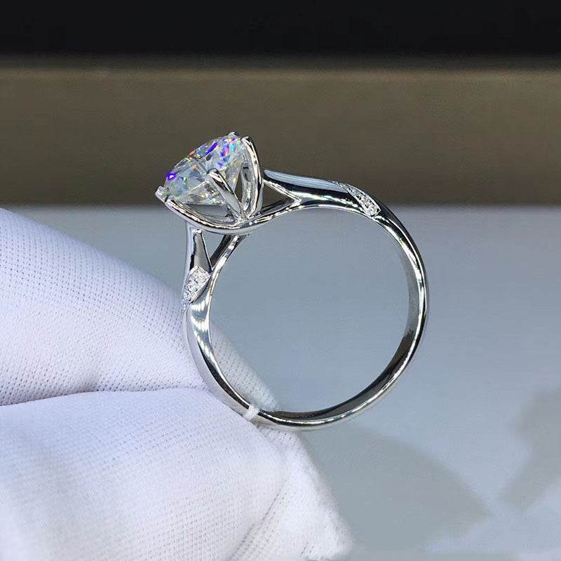 Moissanite White D Color High Clarity Ring - MYLUXURY LANE ENTERPRISE