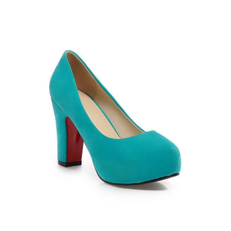 High heel round toe platform women's shoes - MYLUXURY LANE ENTERPRISE