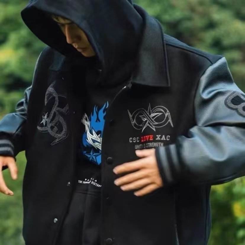 Baseball Uniform High Street Vintage Trendy Casual Coat - MYLUXURY LANE ENTERPRISE