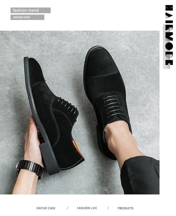 Frosted Business Casual Leather Shoes - MYLUXURY LANE ENTERPRISE