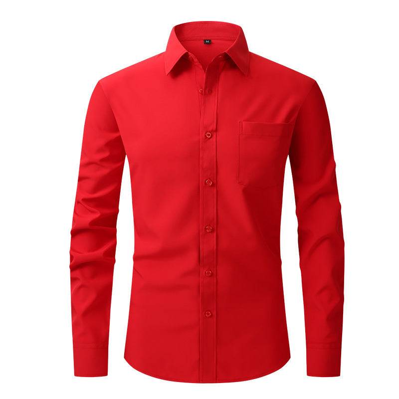 Men's Business Casual Long Sleeve Shirt - MYLUXURY LANE ENTERPRISE