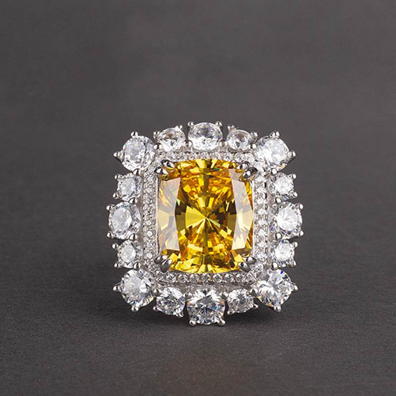 Inlaid Man-made High Carbon Diamond Women's Ring - MYLUXURY LANE ENTERPRISE