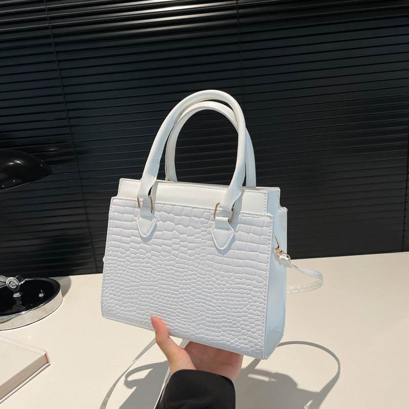 Large-capacity Textured Commuter Tote Pattern Shoulder Messenger Bag - MYLUXURY LANE ENTERPRISE