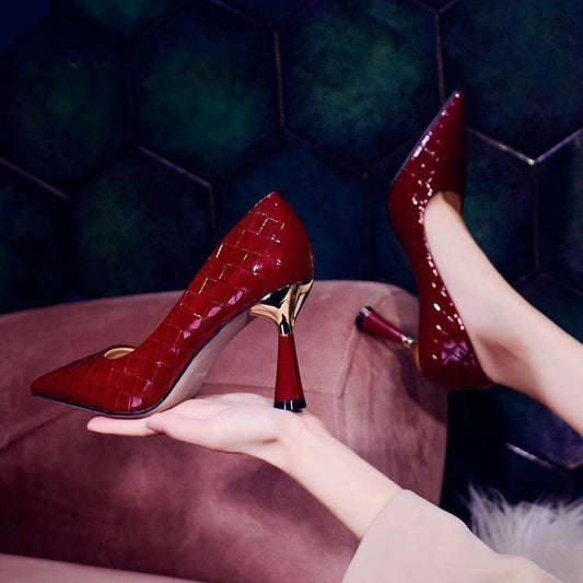 Woman High-heeled Shoes Stiletto Pointed Toe - MYLUXURY LANE ENTERPRISE