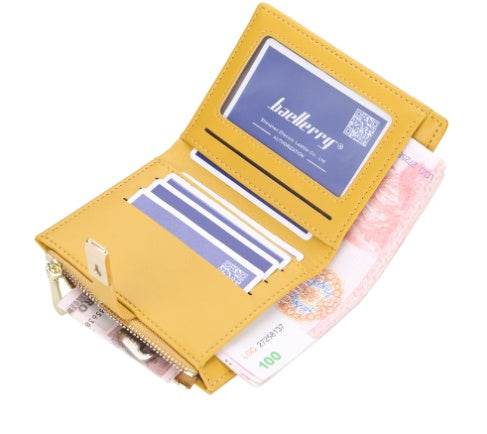 Purse Women's Short Omnibus Multi-card Wallet Zipper Wallet - MYLUXURY LANE ENTERPRISE
