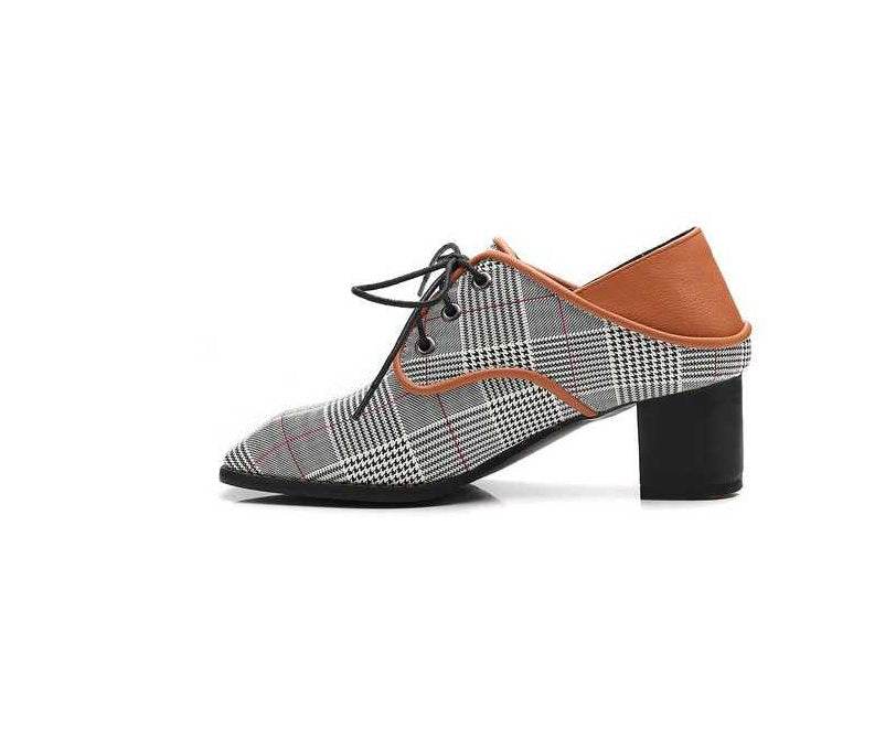 Spring new single shoes women wear lazy shoes with thick with laced cloth British wind wild women shoes - MYLUXURY LANE ENTERPRISE