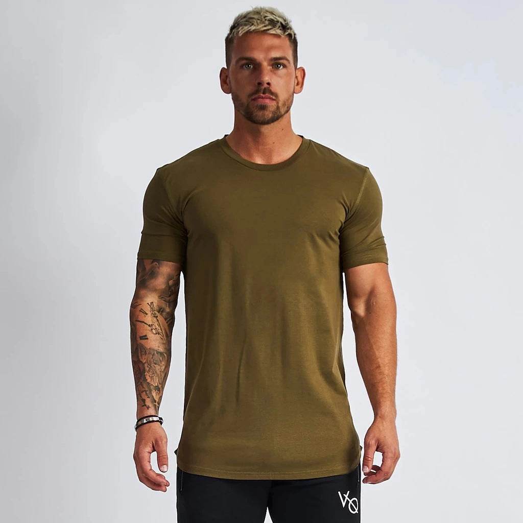 Men's Sports And Leisure Solid Color Light Board Short Sleeved - MYLUXURY LANE ENTERPRISE