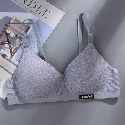 Pure Cotton Girl Comfortable Seamless Underwear Without Steel Ring - MYLUXURY LANE ENTERPRISE