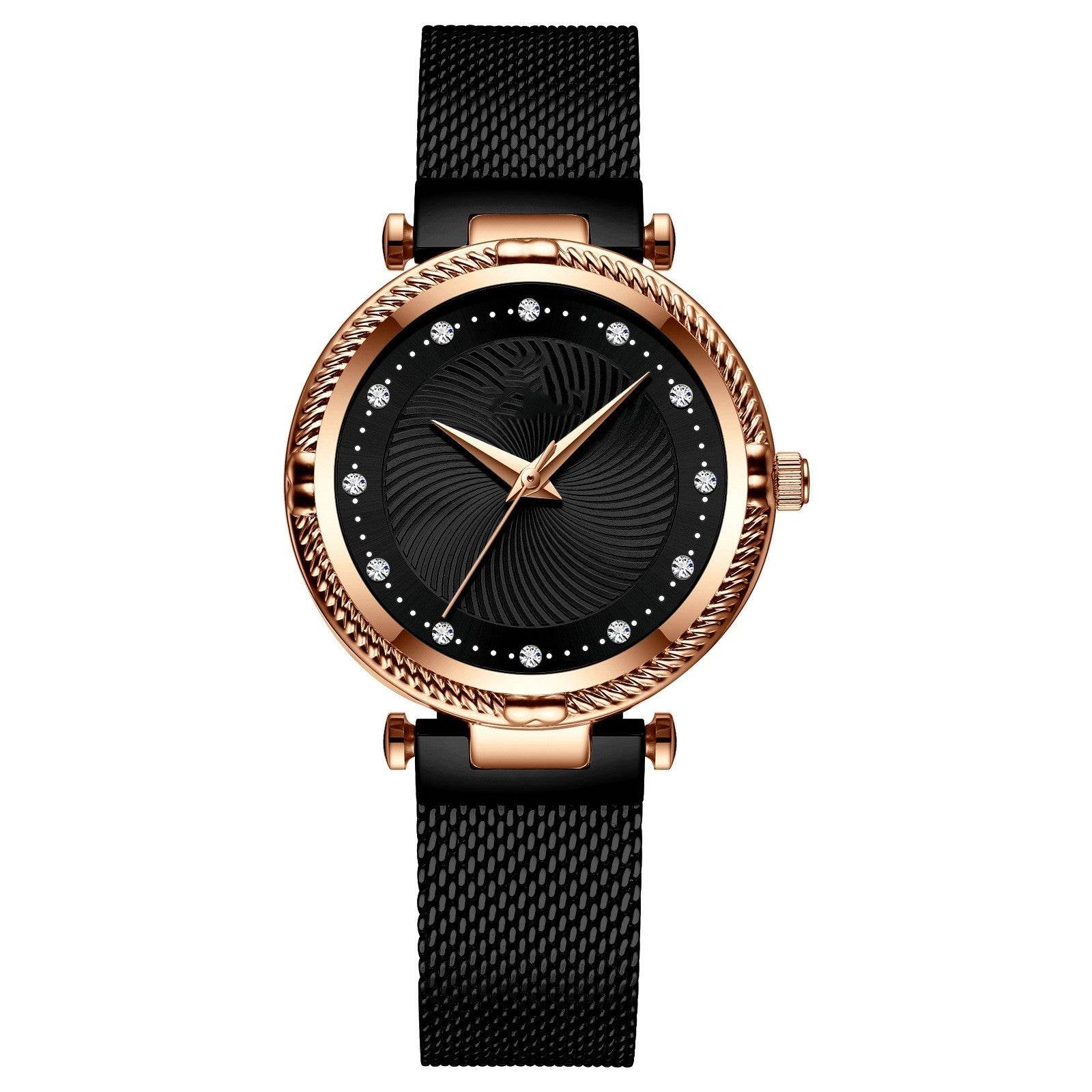 Mesh Waterproof Diamond Inlaid Women's Watch - MYLUXURY LANE ENTERPRISE