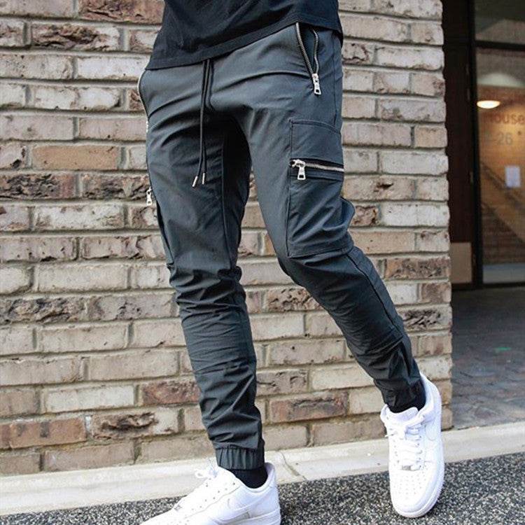 Men's zipper multi-pocket trousers - MYLUXURY LANE ENTERPRISE