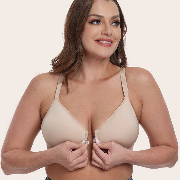 Thin Cup With Steel Ring Front Closure Bra Underwear - MYLUXURY LANE ENTERPRISE