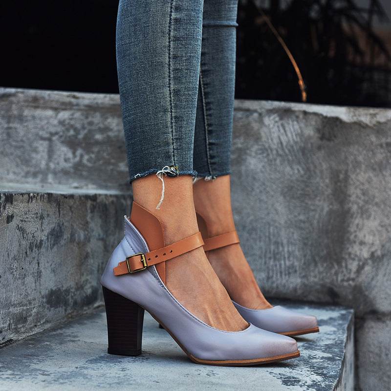 Chunky Heel High Heel Women's Sandals - MYLUXURY LANE ENTERPRISE