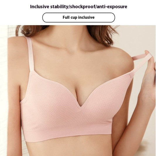 Wireless Thick Push Up Comfortable Sleep Exercise Student High School Girl Size Concealing Bra - MYLUXURY LANE ENTERPRISE