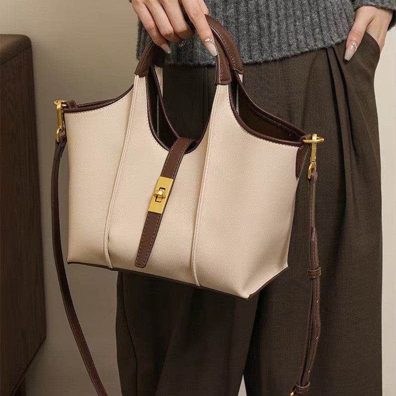 Vegetable Basket Simulated Leather Handbag Commuting Tote Bag Hand-held - MYLUXURY LANE ENTERPRISE