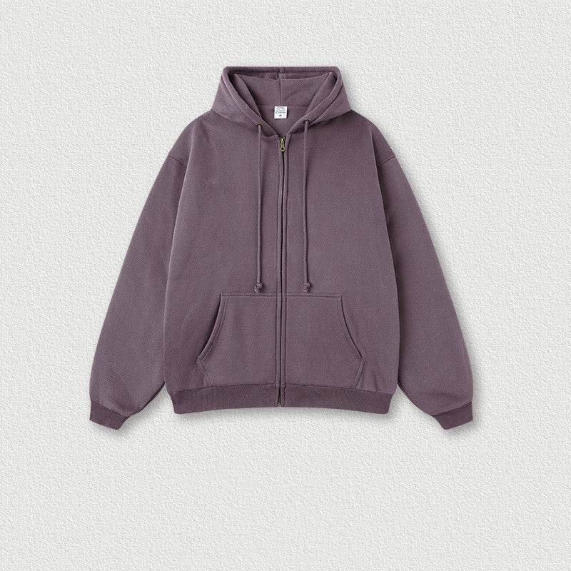 Men's Fashion Solid Color Zipper Sweater Jacket - MYLUXURY LANE ENTERPRISE