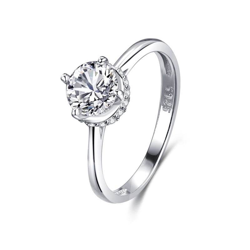S925 Silver Classic Micro-inlaid Diamond Ring - MYLUXURY LANE ENTERPRISE
