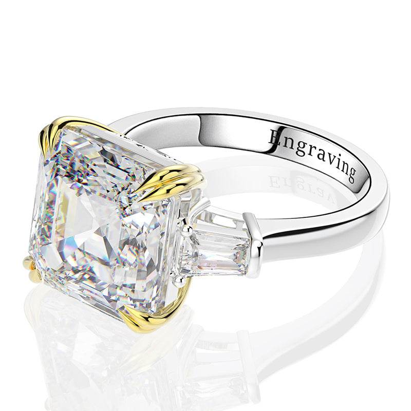 S925 Silver European And American Luxury Square Ring - MYLUXURY LANE ENTERPRISE