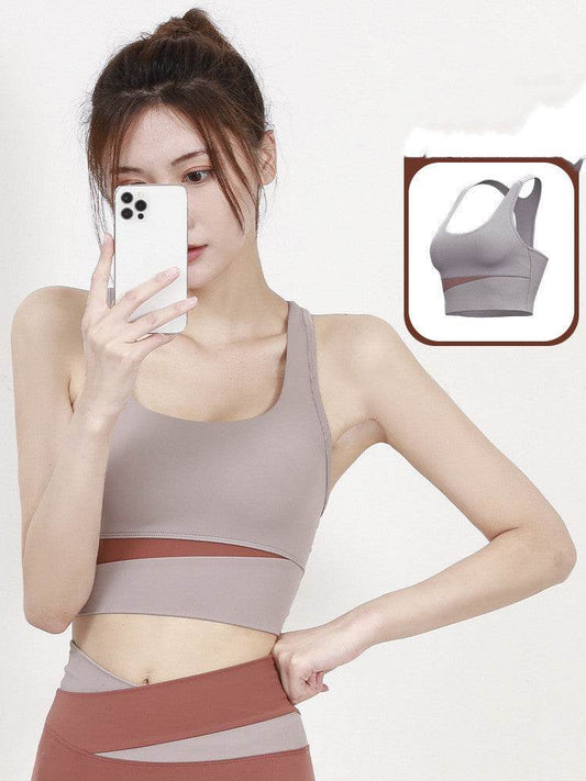 High Strength Shock-absorbing Fitness Vest Wearing Out Running Yoga Bra - MYLUXURY LANE ENTERPRISE