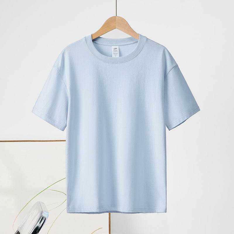 Cotton Round Neck Short Sleeve T-shirt Top - MYLUXURY LANE ENTERPRISE