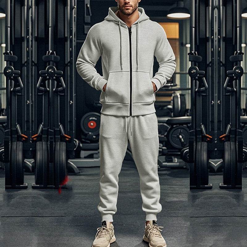 Casual Suit Fleece Warm Two-piece Set - MYLUXURY LANE ENTERPRISE