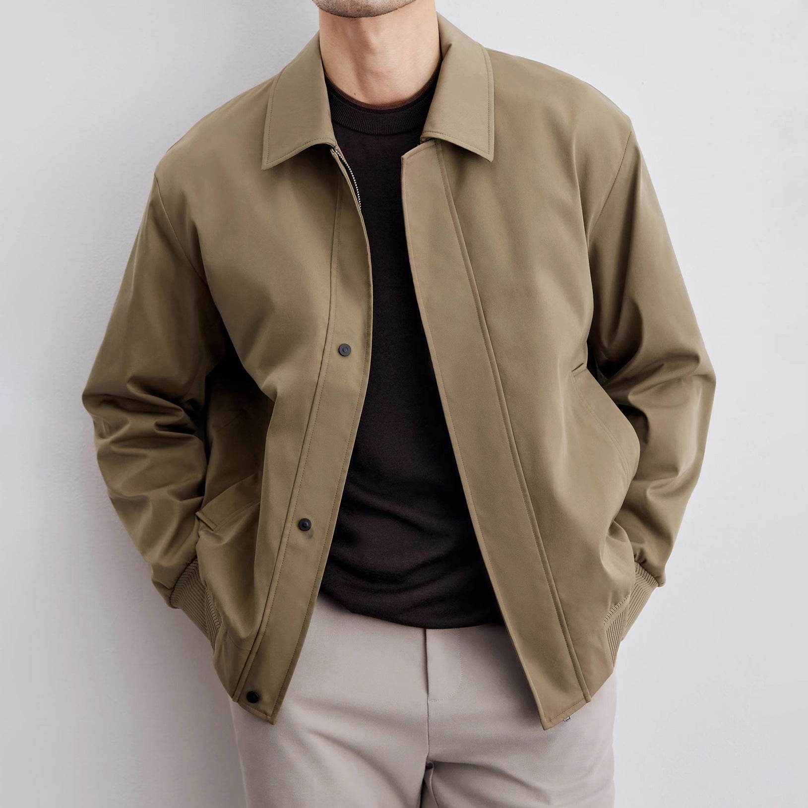 Men's Korean-style Lapel Executive Jacket - MYLUXURY LANE ENTERPRISE