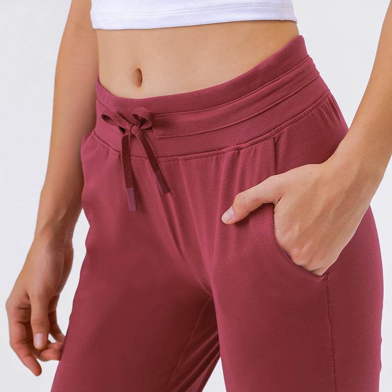 High-waist Yoga Women's Quick-drying Elasticated Slim Slimming Track Pants - MYLUXURY LANE ENTERPRISE