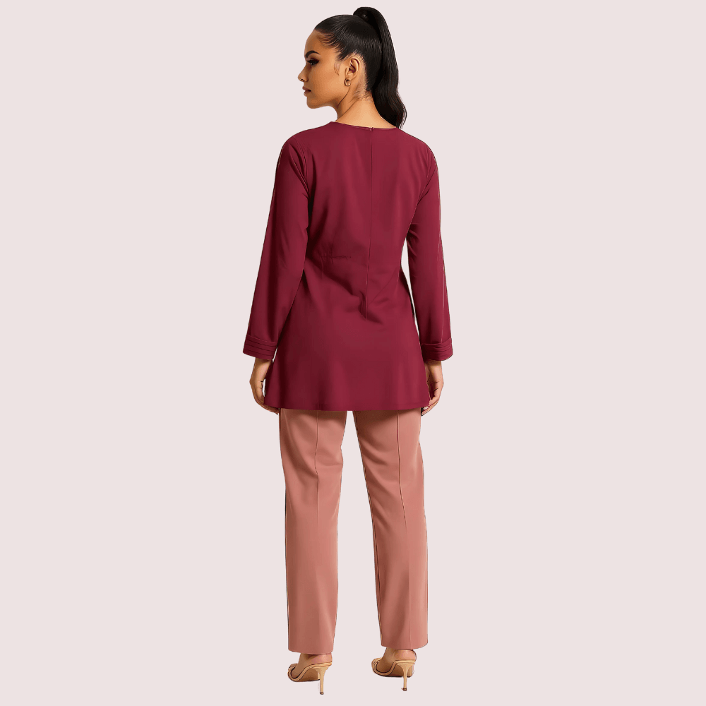 Rosewood Pintuck Pleated Cotton Top - MYLUXURY LANE ENTERPRISE