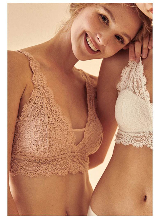 Laceless Bra Gathering Bra Lace Bra Set - MYLUXURY LANE ENTERPRISE