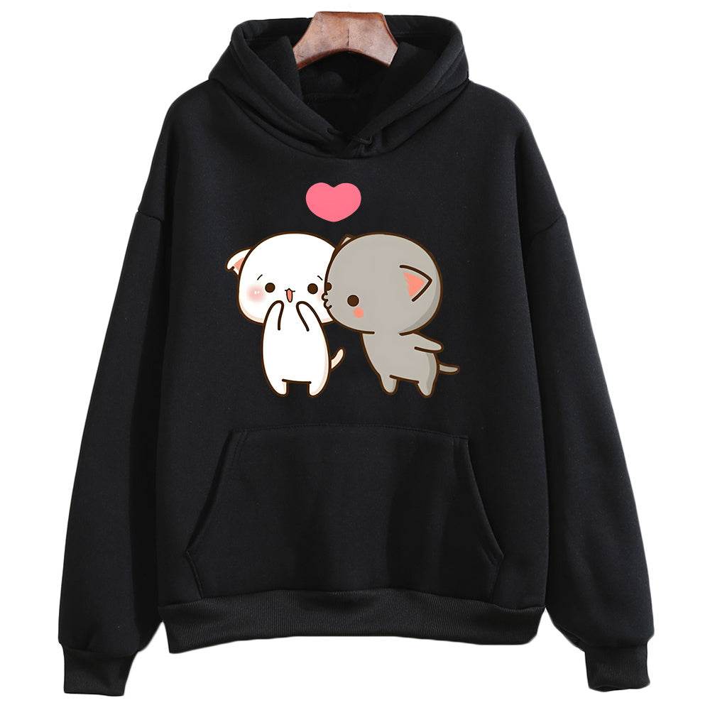 New Printed Pocket Drawstring Hoodie - MYLUXURY LANE ENTERPRISE
