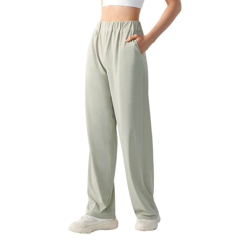 Women's Fashion Loose Casual Slim-fit Draping Double Pockets Yoga Pants - MYLUXURY LANE ENTERPRISE