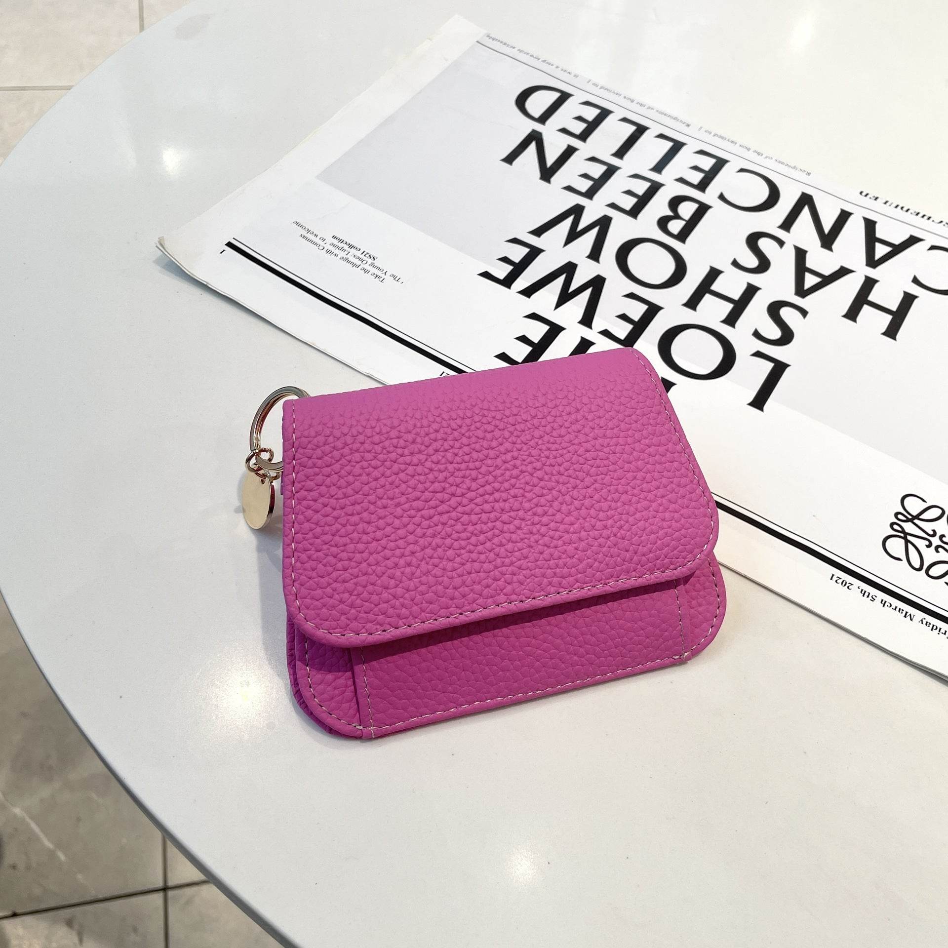 Ladies Card Holder Ins Cowhide Korean Style Mini Multi-card Slot Coin Purse - MYLUXURY LANE ENTERPRISE