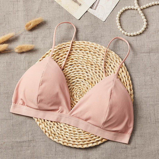 French Triangle Cup Bra Without Steel Ring - MYLUXURY LANE ENTERPRISE