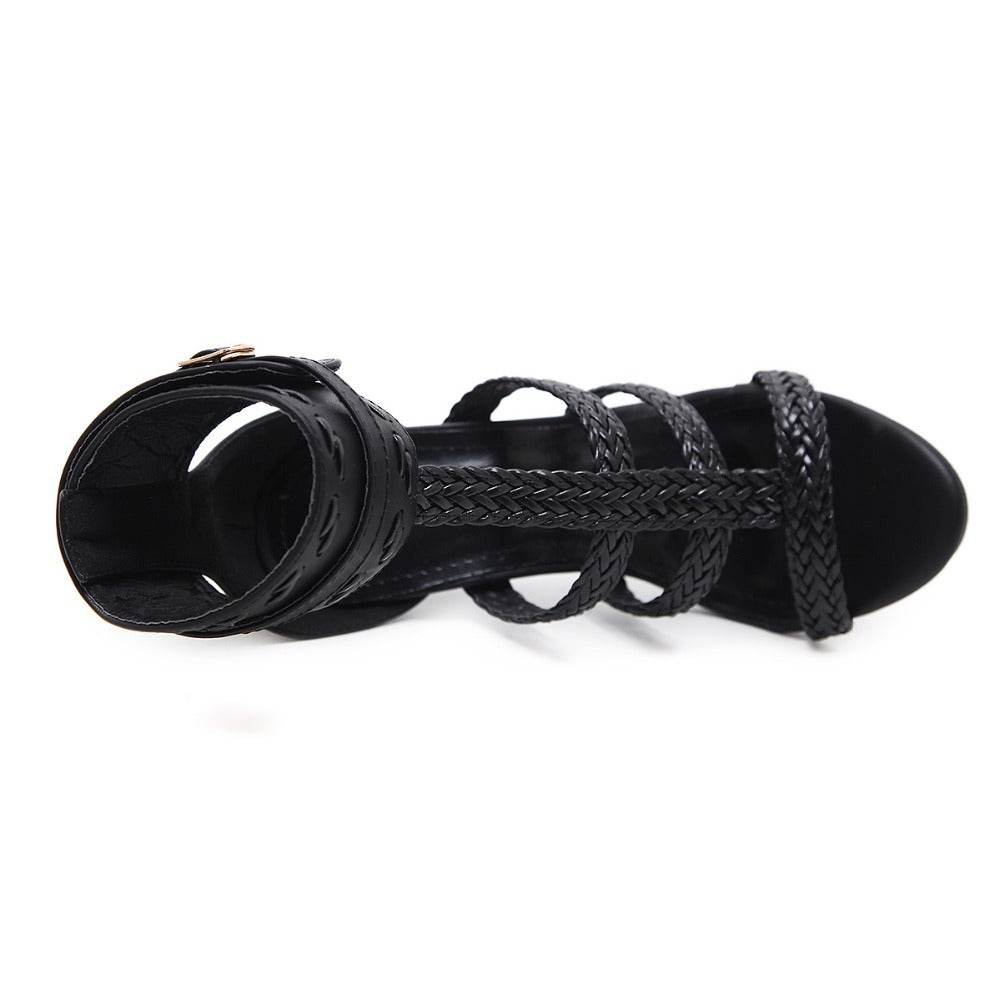 Braid High Heel Sandals - MYLUXURY LANE ENTERPRISE