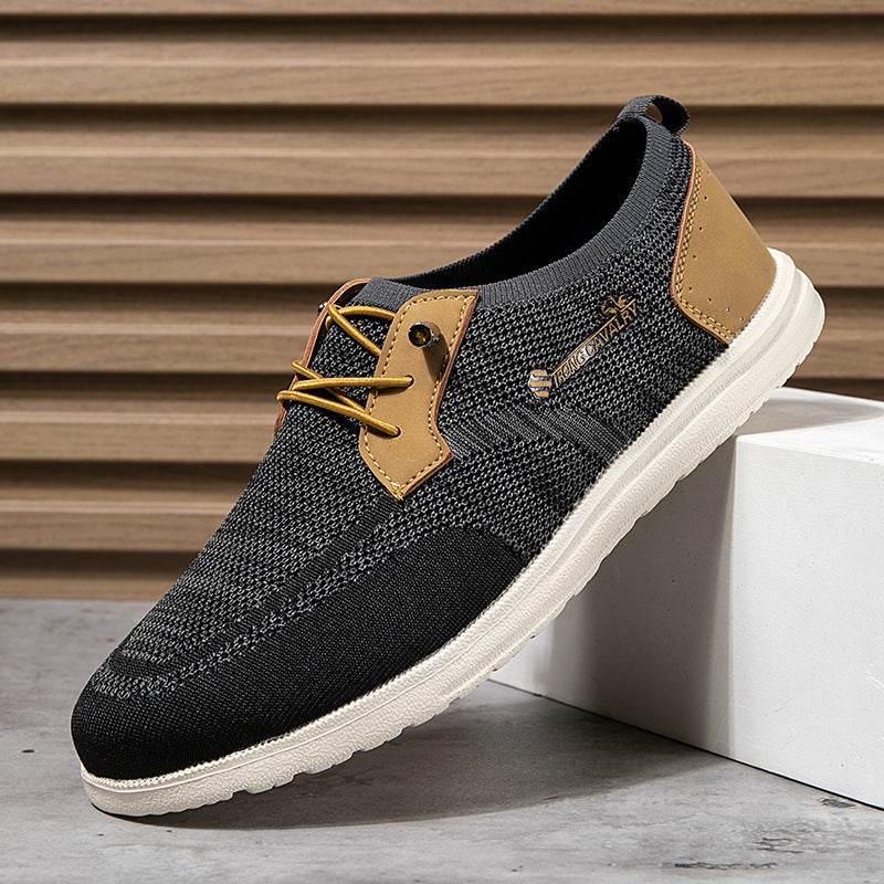 Casual Slip-on Mesh Shoes Lightweight Breathable Loafers Men Walking Running Sports Shoes - MYLUXURY LANE ENTERPRISE