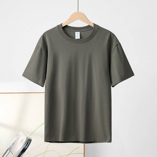 Cotton Round Neck Short Sleeve T-shirt Top - MYLUXURY LANE ENTERPRISE