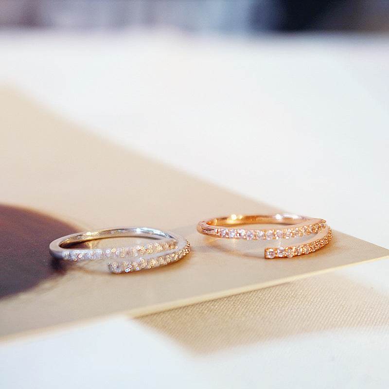 All-match exquisite zircon opening adjustable ring - MYLUXURY LANE ENTERPRISE