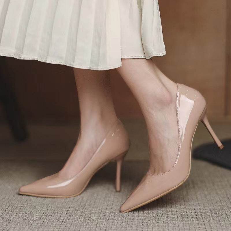 French Pointed Toe Shallow Mouth Etiquette Business Temperament Pumps - MYLUXURY LANE ENTERPRISE