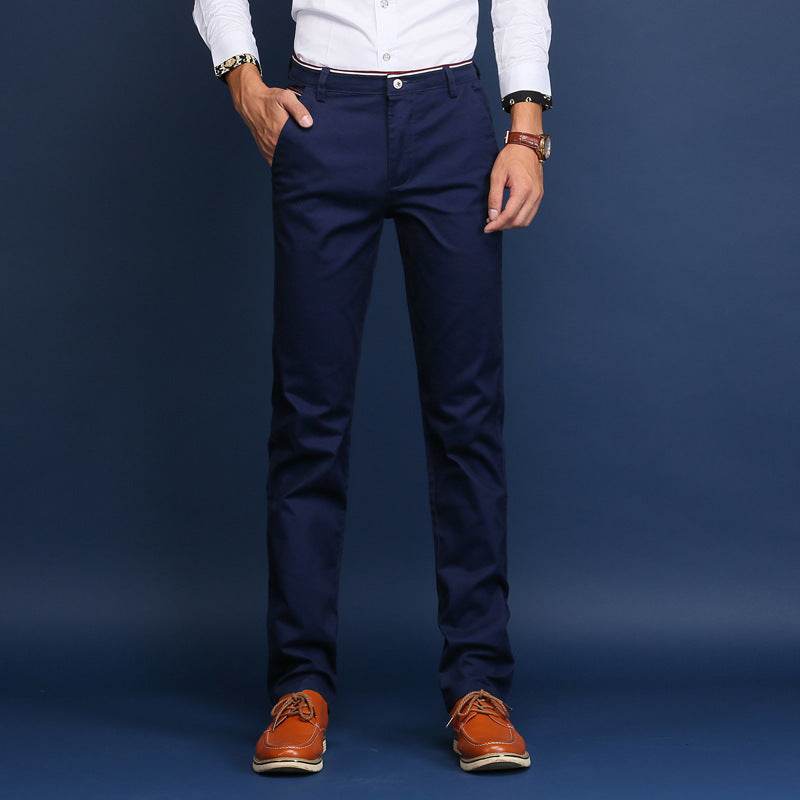 Men's straight slim elastic business youth wild men's pants - MYLUXURY LANE ENTERPRISE