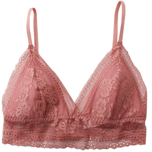 No Steel Ring Triangle Cup French Thin Small Breast Lace Thin Lace Breathable Bra - MYLUXURY LANE ENTERPRISE