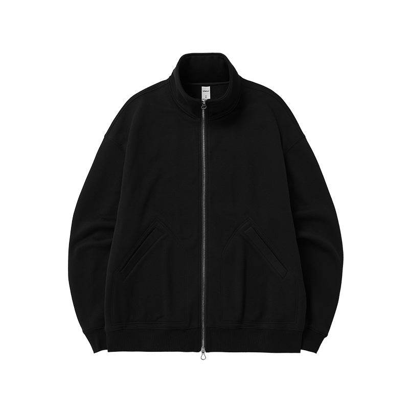Single-layer Fleece-lined Turtleneck Coat Double-headed Zipped Stand Collar Jacket - MYLUXURY LANE ENTERPRISE
