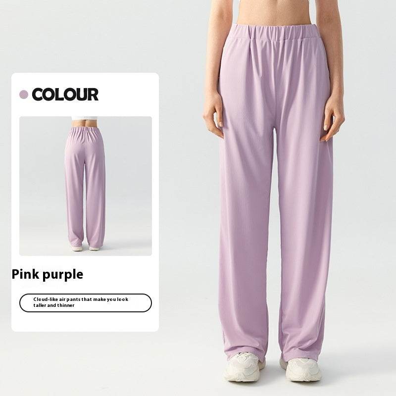 Women's Fashion Loose Casual Slim-fit Draping Double Pockets Yoga Pants - MYLUXURY LANE ENTERPRISE