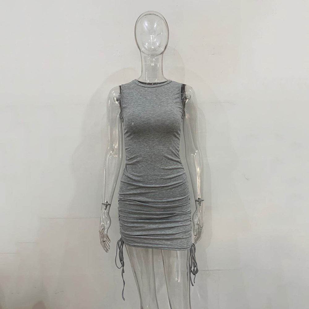 Fashionable And Simple Slim Bag Hip Vest Dress - MYLUXURY LANE ENTERPRISE