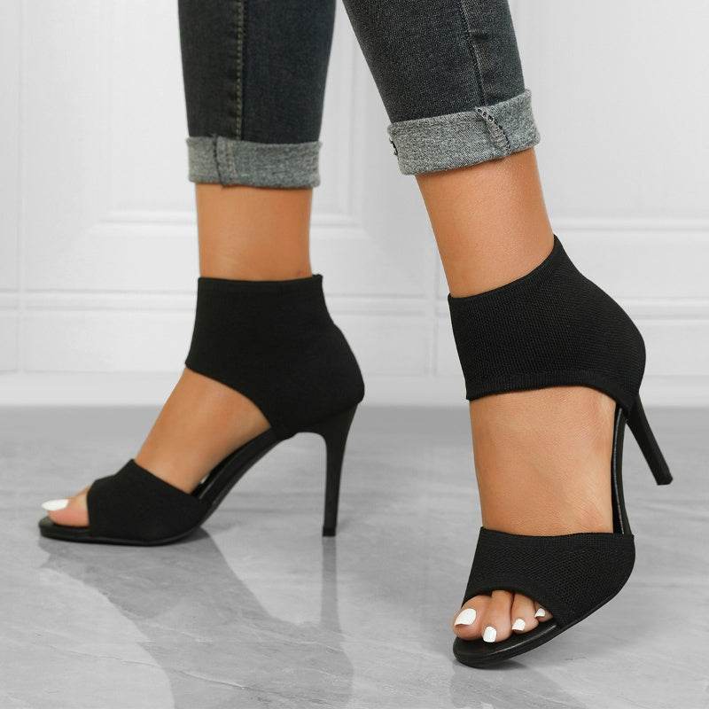 Women's Fashionable And Comfortable High-heeled Skinny Fish Mouth Sandals - MYLUXURY LANE ENTERPRISE