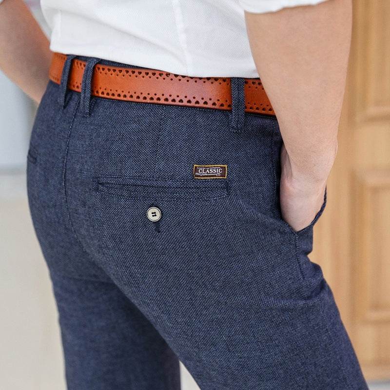 Men's Cotton And Linen Casual Pants Autumn New Business Long Pants - MYLUXURY LANE ENTERPRISE