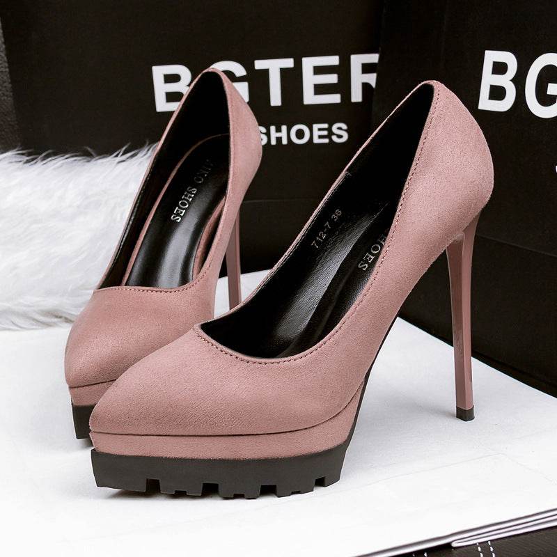 Korean Style High Heels Stiletto Professional Sexy Female Pumps - MYLUXURY LANE ENTERPRISE