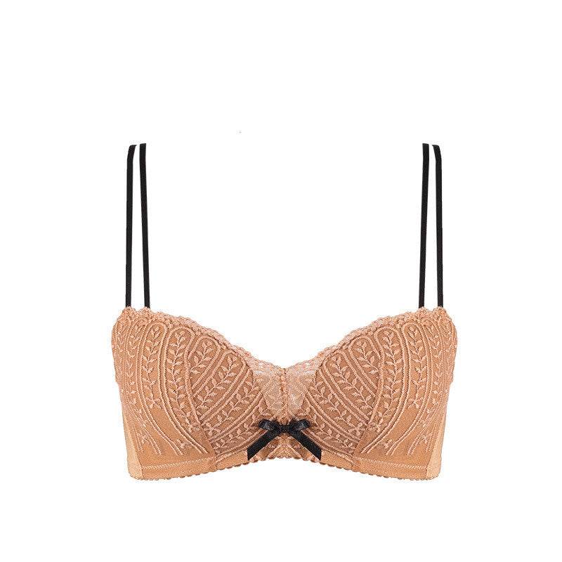 New fashion Mori embroidery gather bra - MYLUXURY LANE ENTERPRISE